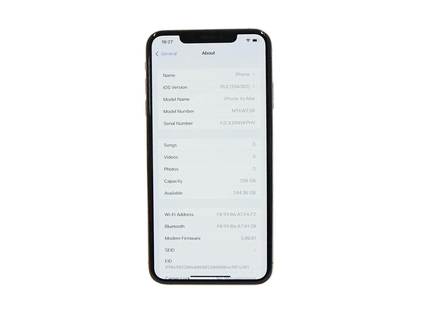 Apple iPhone XS Max 256GB Gold A2102 MT6W2J/A - Unlocked Simfree From Japan