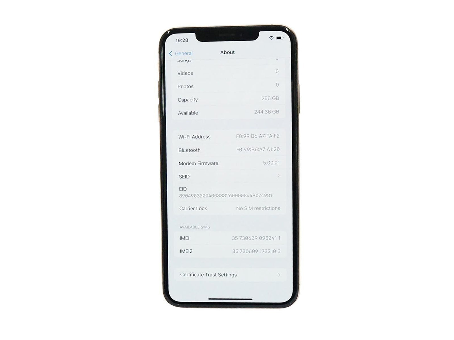 Apple iPhone XS Max 256GB Gold A2102 MT6W2J/A - Unlocked Simfree From Japan